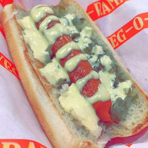Vegan Hot Dog.