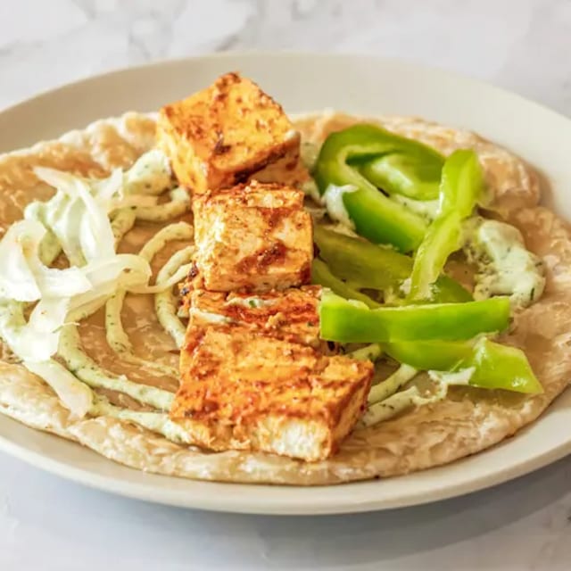 Butter Chic'n Kathi Roll.